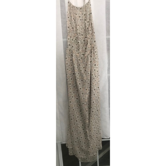 Floral Daisy Halter Neck Overlay Dress With Romper Underneath - Picture 2 of 4